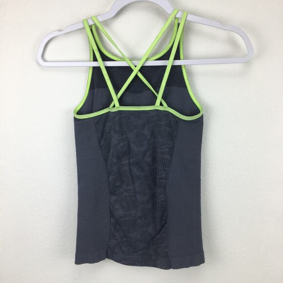 Zella Medium Stretchy Bra Tank Top Racerback Lace - Picture 4 of 8